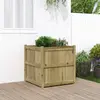 Image de vidaXL Jardinière d'extérieur 70x70x70 cm bois de pin imprégné