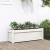 Image de vidaXL Jardinière blanc 90x31x31 cm bois massif de pin