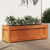 Image de vidaXL Jardinière cire marron 90x31x31 cm bois de pin massif
