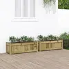 Image de vidaXL Jardinières 2 pcs bois de pin imprégné