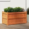 Image de vidaXL Jardinière cire marron 90x50x50 cm bois de pin massif