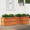 Image de vidaXL Jardinières 2 pcs cire marron bois de pin massif