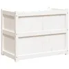Image de vidaXL Jardinière blanc 90x50x70 cm bois de pin massif