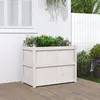 Image de vidaXL Jardinière blanc 90x50x70 cm bois de pin massif