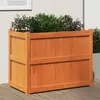 Image de vidaXL Jardinière cire marron 90x50x70 cm bois de pin massif