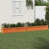 Image de vidaXL Jardinières 2 pcs cire marron bois de pin massif