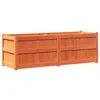 Image de vidaXL Jardinière cire marron 150x50x50 cm bois de pin massif