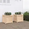 Image de vidaXL Jardinières 2 pcs bois de pin massif