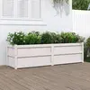 Image de vidaXL Jardinière blanc 180x50x50 cm bois de pin massif