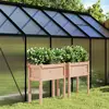 Image de vidaXL Jardinières 2 pcs avec pieds bois massif douglas