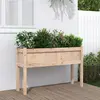 Image de vidaXL Jardinières avec pieds 110x31x70 cm bois de pin massif
