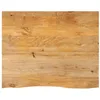 Image de vidaXL Dessus de table à bord vivant 100x80x2,5cm bois massif manguier