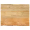 Image de vidaXL Dessus de table 90x60x3,8 cm bord vivant bois massif manguier