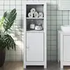 Image de vidaXL Armoire de salle de bain BERG blanc 40x34x110 cm pin massif