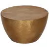 Image de vidaXL Table basse martelée en aluminium Ø 50x30 cm laiton