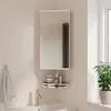 Image de vidaXL Armoire de bain à miroir d'angle blanc 30x24x60 cm