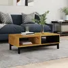 Image de vidaXL Table basse FLAM 100x50x32,5 cm bois de pin massif