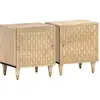 Image de vidaXL Tables de chevet 2 pcs 40x33x46 cm Bois de manguier solide