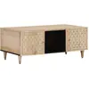Image de vidaXL Table basse 100x54x40 cm bois de manguier massif