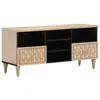 Image de vidaXL Meuble TV 100x33x46 cm bois massif de manguier