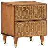 Image de vidaXL Table de chevet 40x33x46 cm Bois de manguier solide
