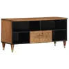 Image de vidaXL Meuble TV 100x33x46 cm bois massif de manguier