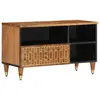 Image de vidaXL Meuble TV 80x33x46 cm bois massif de manguier
