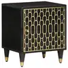 Image de vidaXL Table de chevet 40x33x46 cm Bois de manguier solide
