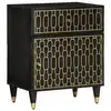 Image de vidaXL Table de chevet 50x33x60 cm bois de manguier massif
