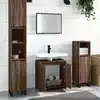 Image de vidaXL Ensemble de meubles de salle de bain 2 pcs Chêne marron