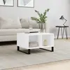 Image de vidaXL Table basse Blanc 60x50x36,5 cm Bois d'ingénierie