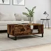 Image de vidaXL Table basse Chêne fumé 90x50x36,5 cm Bois d'ingénierie