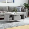 Image de vidaXL Table basse Sonoma gris 90x50x36,5 cm Bois d'ingénierie