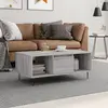 Image de vidaXL Table basse Sonoma gris 90x50x36,5 cm Bois d'ingénierie
