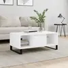 Image de vidaXL Table basse Blanc 90x50x36,5 cm Bois d'ingénierie