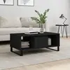 Image de vidaXL Table basse Noir 90x50x36,5 cm Bois d'ingénierie