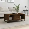 Image de vidaXL Table basse Chêne marron 90x50x36,5 cm Bois d'ingénierie