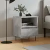Image de vidaXL Table de chevet gris béton 40x35x50 cm bois d’ingénierie