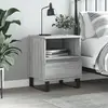 Image de vidaXL Table de chevet sonoma gris 40x35x50 cm bois d'ingénierie