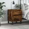 Image de vidaXL Table de chevet chêne fumé 40x35x50 cm bois d’ingénierie
