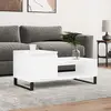 Image de vidaXL Table basse Blanc 100x50x45 cm Bois d'ingénierie