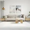 Image de vidaXL Tables basses 2 pcs chêne sonoma 50x46x35 cm bois d'ingénierie