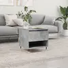 Image de vidaXL Table basse gris béton 50x46x50 cm bois d'ingénierie