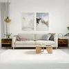 Image de vidaXL Tables basses 2 pcs chêne fumé 50x46x50 cm bois d'ingénierie
