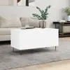 Image de vidaXL Table basse Blanc 90x44,5x45 cm Bois d'ingénierie