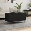 Image de vidaXL Table basse Noir 90x44,5x45 cm Bois d'ingénierie