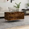 Image de vidaXL Table basse Chêne fumé 90x44,5x45 cm Bois d'ingénierie