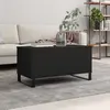 Image de vidaXL Table basse Noir 90x44,5x45 cm Bois d'ingénierie