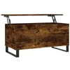 Image de vidaXL Salontafel 90x44,5x45 cm bewerkt hout gerookt eikenkleurig