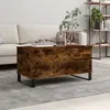 Image de vidaXL Table basse Chêne fumé 90x44,5x45 cm Bois d'ingénierie